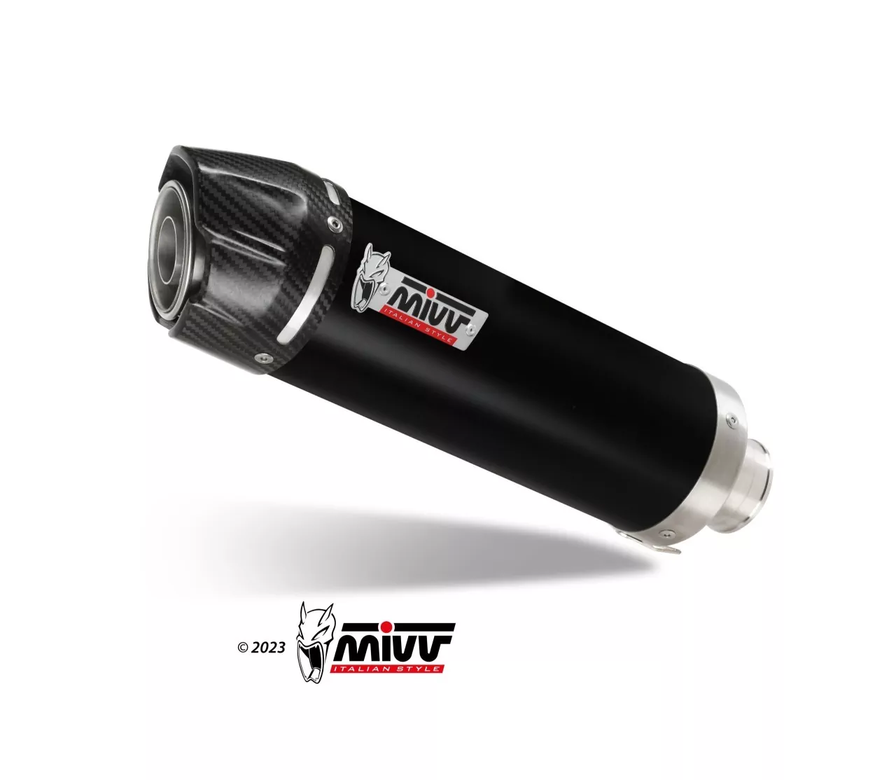 MIVV GP-C Edelstahl Schwarz VOGE BRIVIDO 125 R 2023-2024