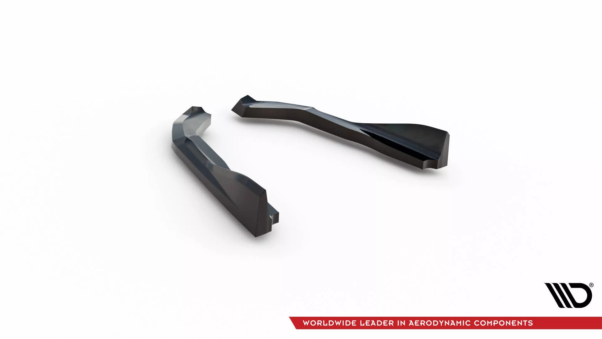 Heck Ansatz Flaps Diffusor V.2 Für BMW 2 Coupe G42 Schwarz Hochglanz