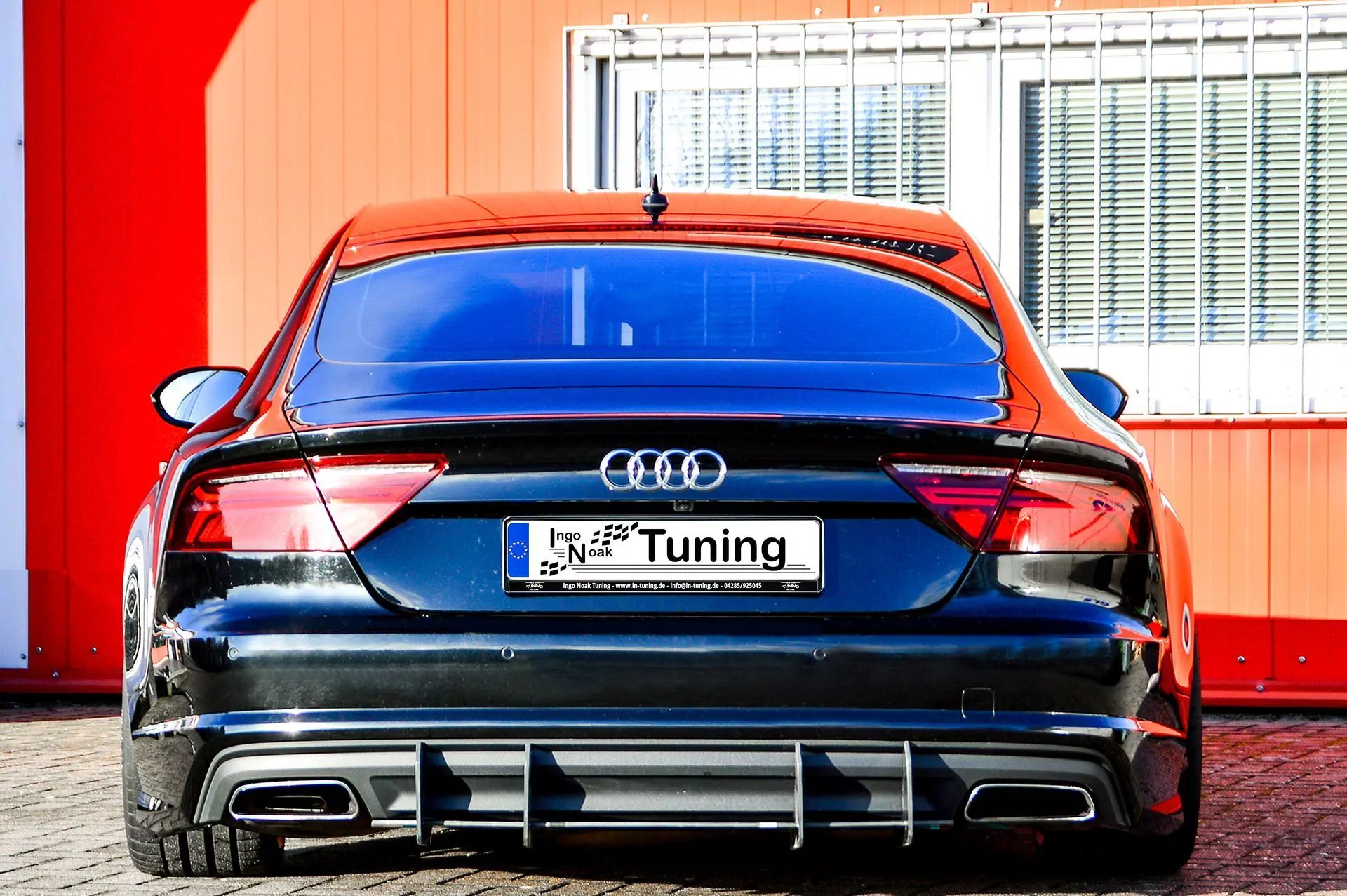 Gefräster Heckansatz aus ABS für Audi A7 C7 4G