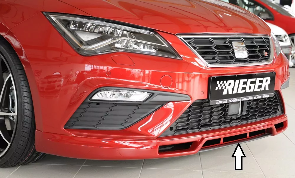 Rieger Spoilerschwert für Seat Leon Cupra (5F) | 5-tür. (ST/Kombi) 01.17- (ab Facelift) für Spoilerlippe 27031