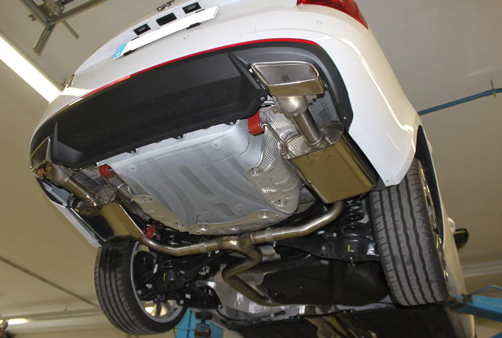 Skoda Octavia 5E RS - TSI mit und ohne OPF  Endschalldämpfer rechts/links -  Austritt der Endrohre in den originalen Endrohren