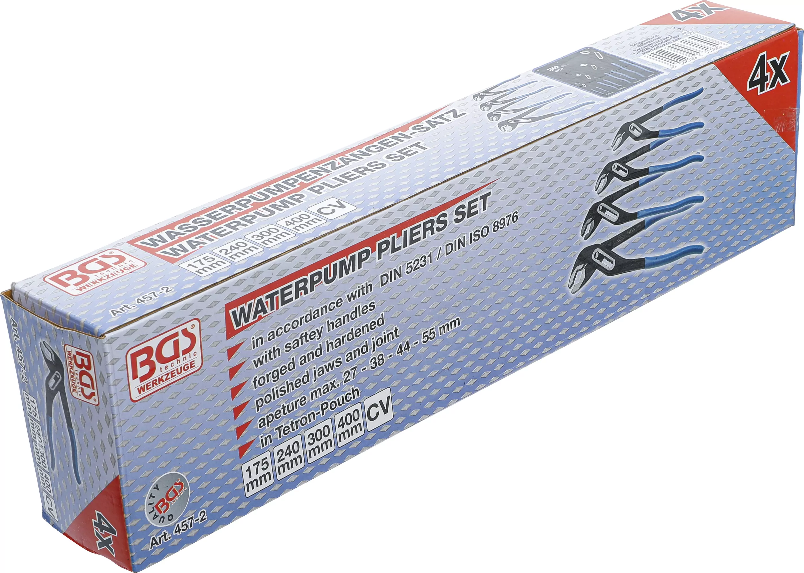 Wasserpumpenzangen-Satz | 4-tlg.