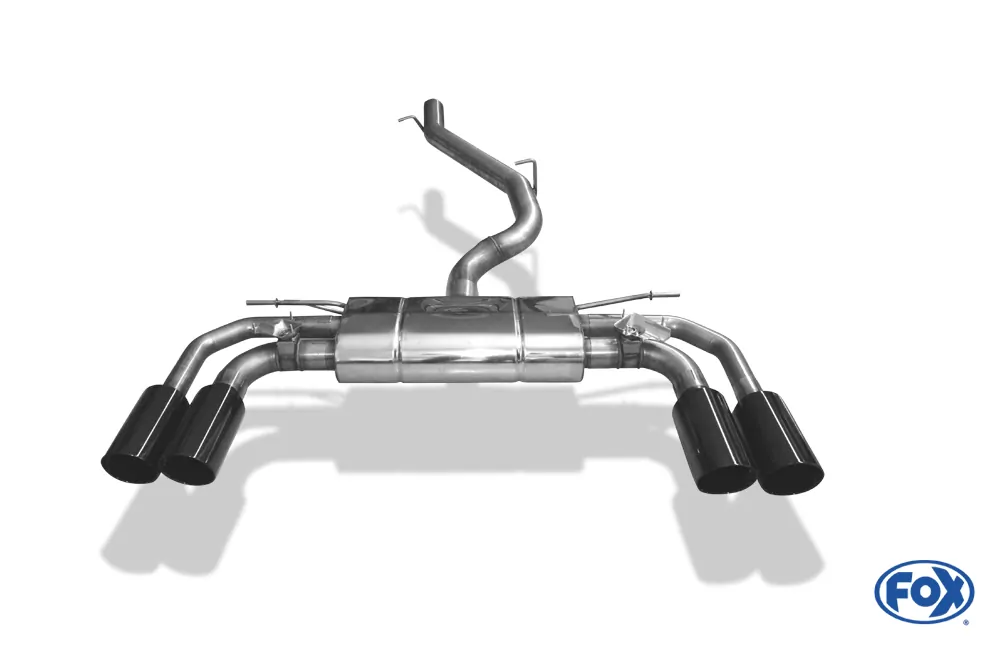 Audi S3 GY - Limousine  Halbanlage ab OPF mit Abgasklappen - 2x100 Typ 25 rechts/links Endrohre schwarz emalliert