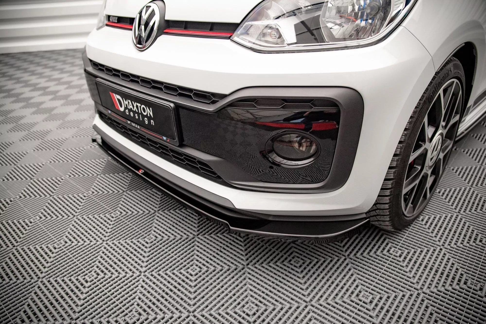 Front Ansatz Für Volkswagen Up GTI Schwarz Hochglanz