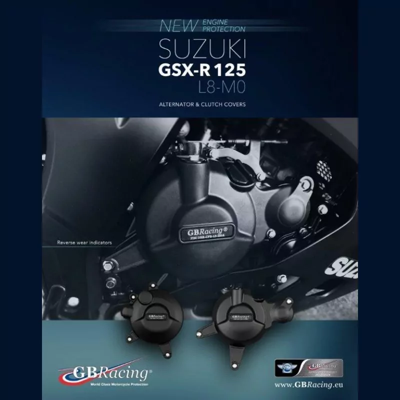GB Racing Motor Protektor Set Suzuki GSX-R 125 / GSX-S 125 2017-