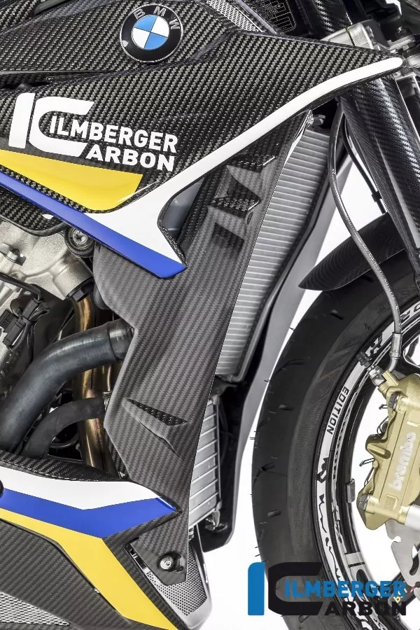 Ilmberger Carbon Wasserkühlerverkleidung / Plakettenträger rechts