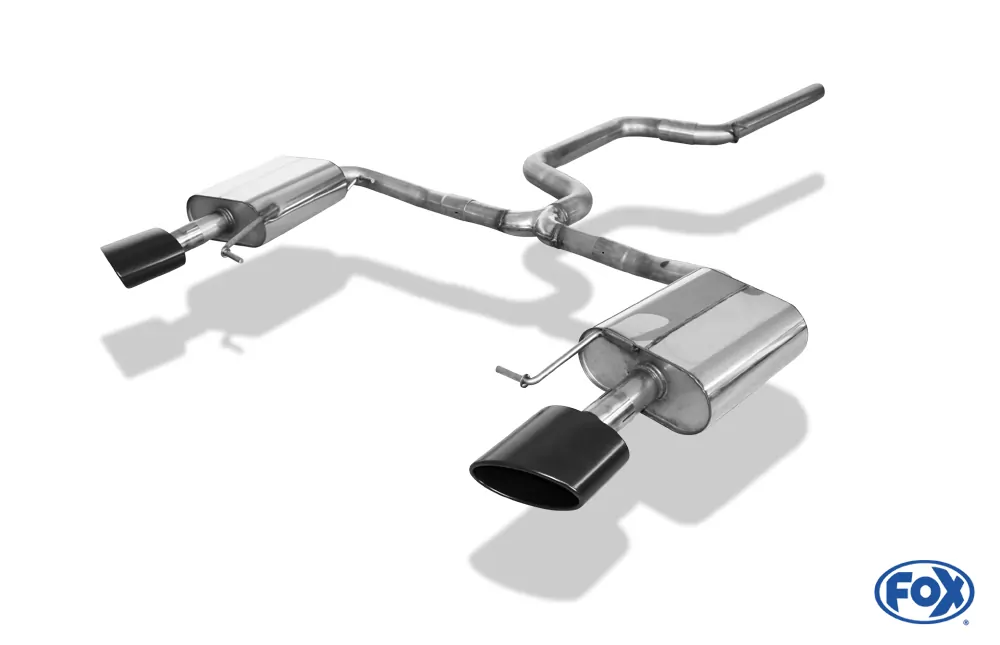 Seat Leon 5F ST - Cupra 290 mit OPF  Halbanlage ab OPF Ausgang rechts/links - 160x90 Typ 38 rechts/links Schwarz