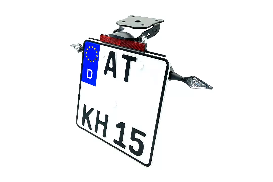 alpha Technik Kennzeichenhalter für Kawasaki Z800 Typ ZR800F ZR800C ZR800A ab Modelljahr 2013-