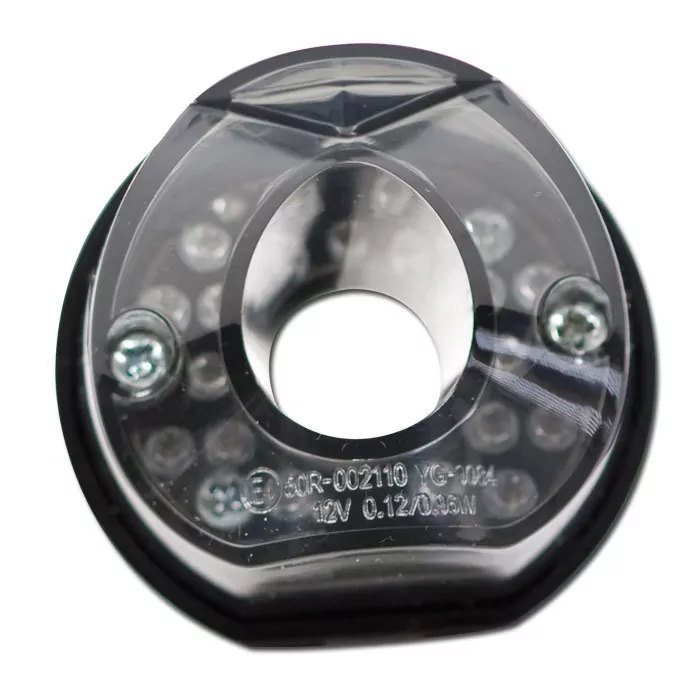 LED-Rücklicht "Pipe" | schwarz | ohne KZB | getönt Maße: B 54 x H 42 mm | E-geprüft