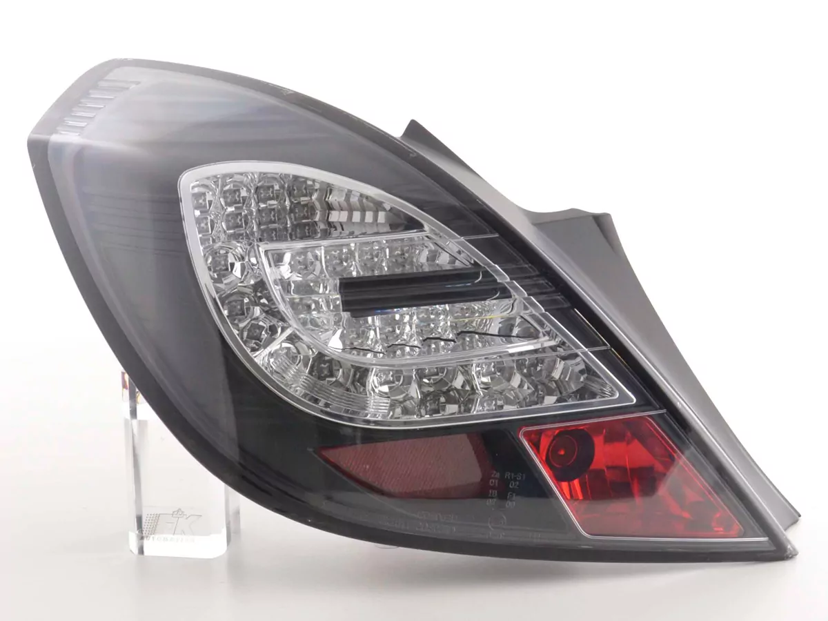 LED Rückleuchten Set Opel Corsa D 3-türig Bj. 06-10 schwarz