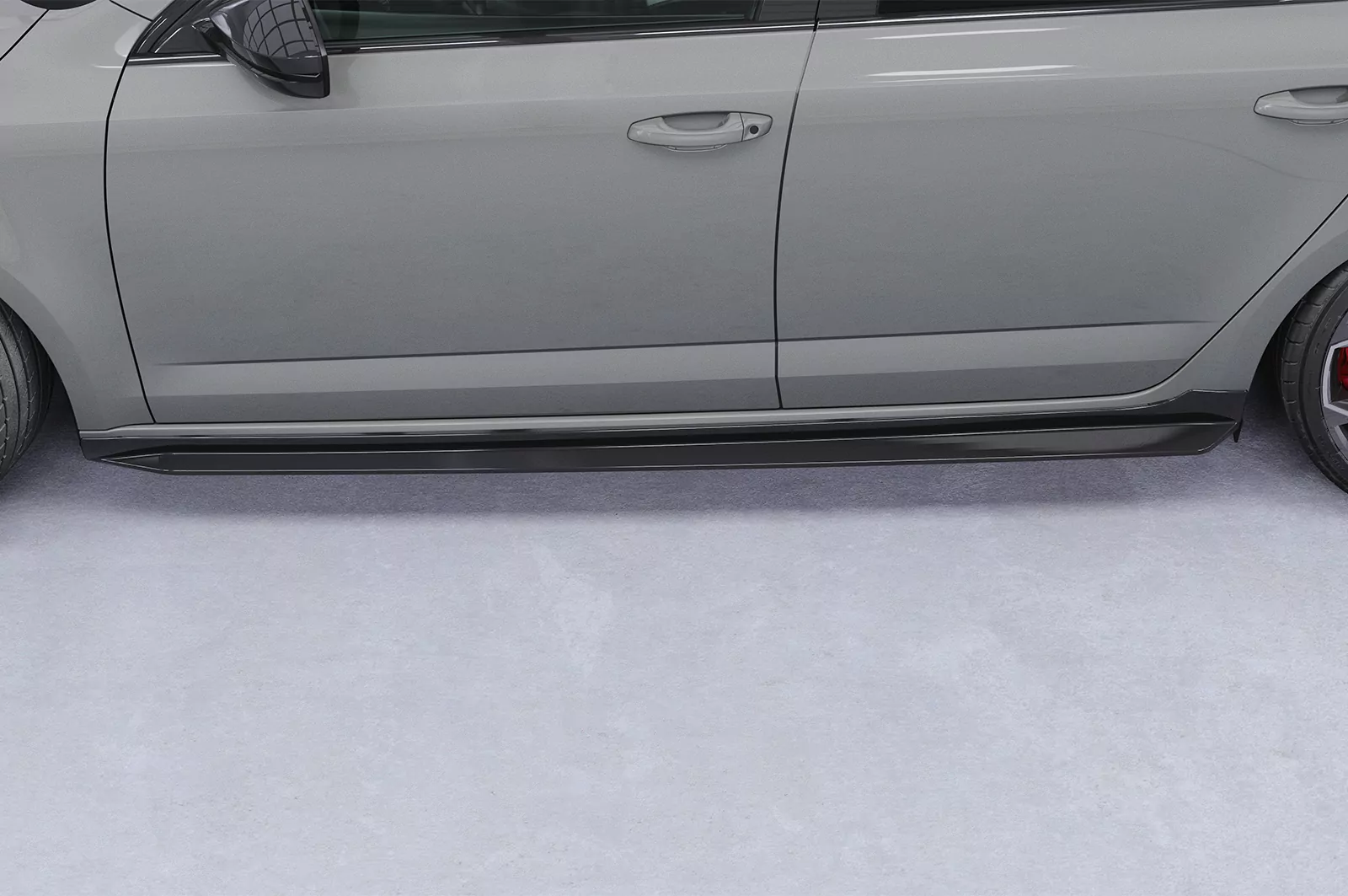 Seitenschweller mit ABE für Skoda Octavia 3 Typ 5E SS523 Schwarz Strukturiert