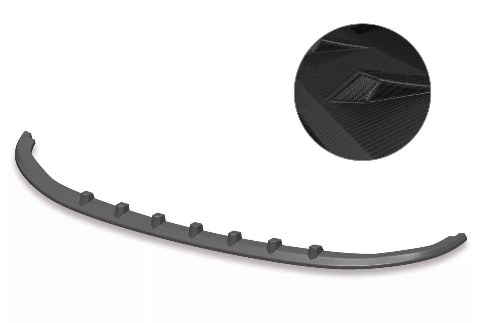 Cup-Spoilerlippe mit ABE für VW T6.1 CSL364-M Carbon Look (matt)