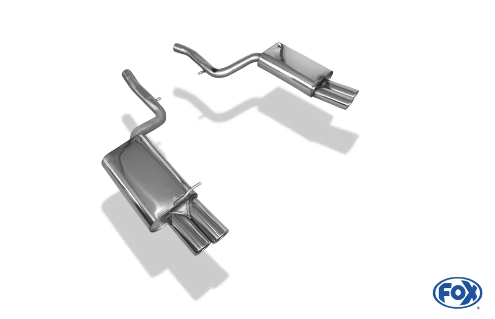 Audi A4 Typ B7 quattro Endschalldämpfer rechts/links Ø63,5mm - 2x88x74 Typ 32  rechts/links