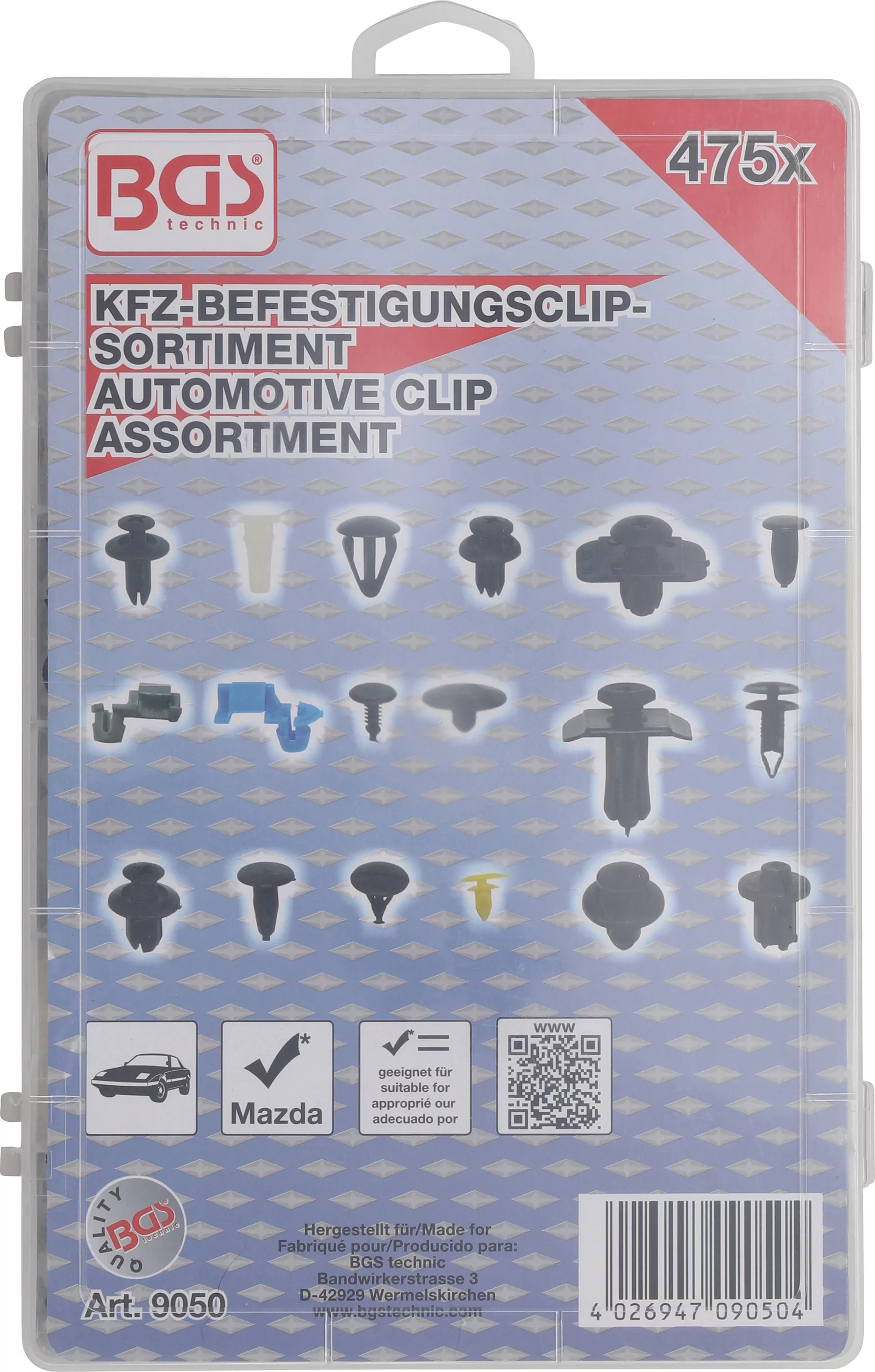 Kfz-Befestigungsclip-Sortiment für Mazda | 475-tlg.