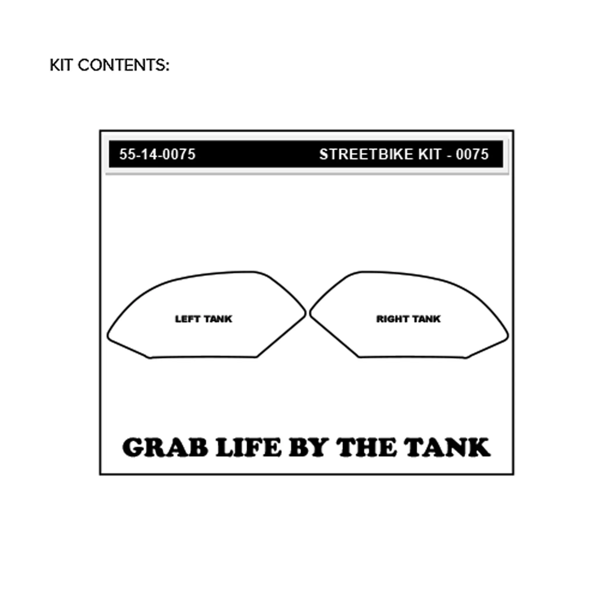 Stompgrip Traction Pad Icon für Aprilia Tuono V4 / R / APRC 10-15 Klar