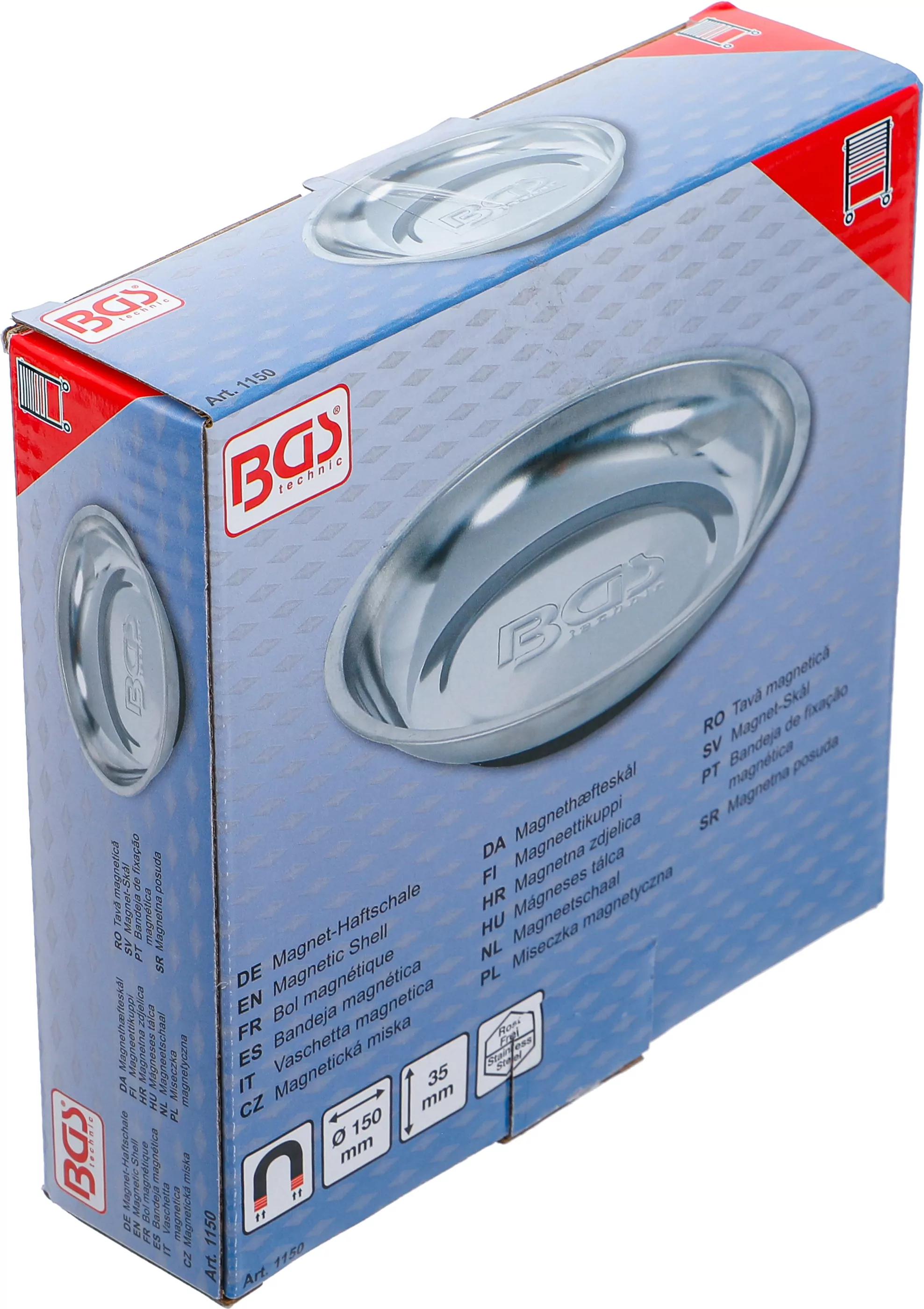 Magnet-Haftschale | Edelstahl | Ø 150 mm