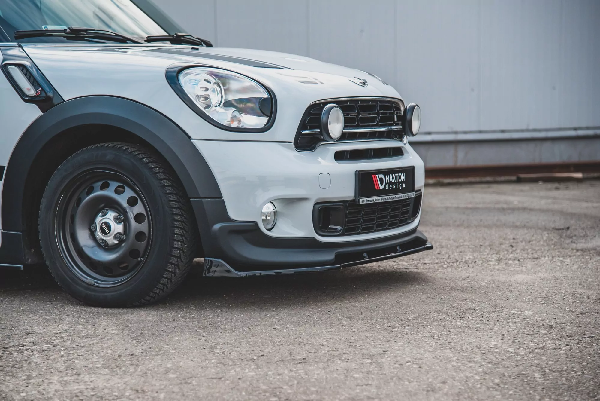 Front Ansatz Passend Für Passend Für Mini Countryman Mk1 JCW  Schwarz Hochglanz Schwarz Hochglanz