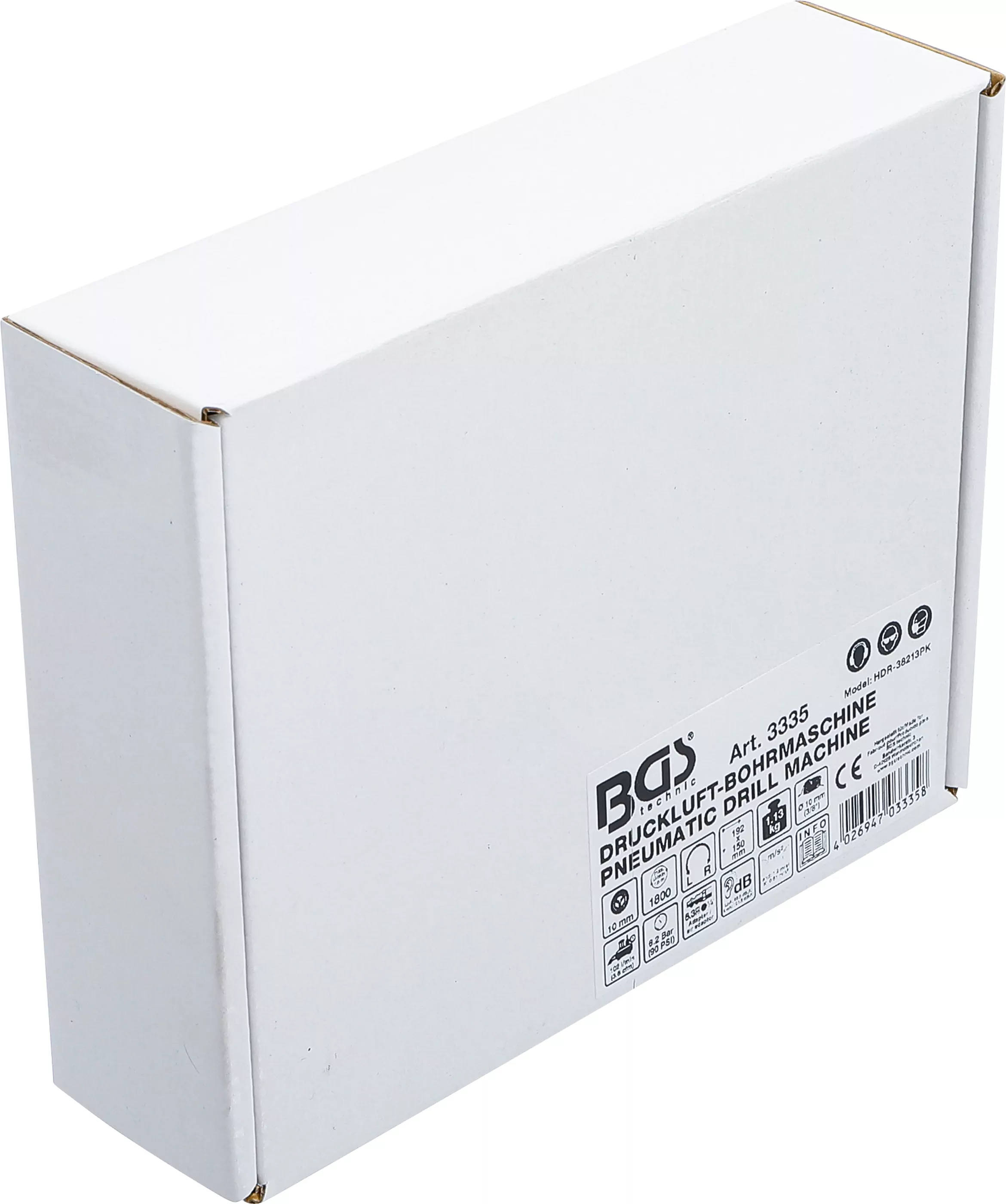 Druckluft-Bohrmaschine | mit 10 mm Schnellspann-Bohrfutter | umschaltbar