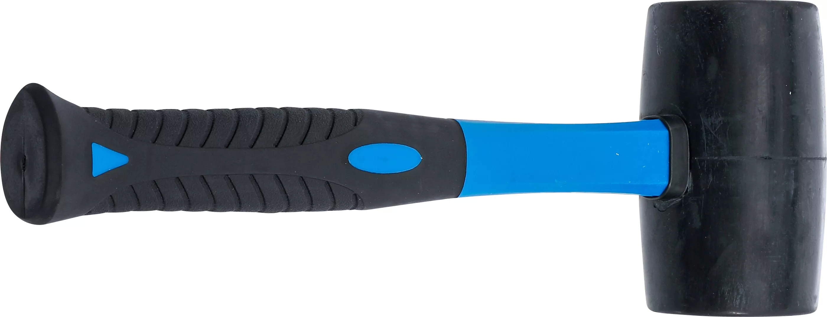 Gummihammer | Fiberglasstiel | schwarzer Kopf | Ø 65 mm | 720 g