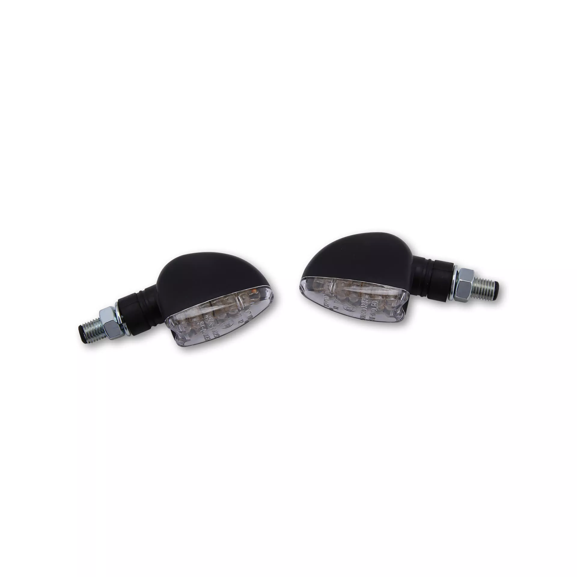 SHIN YO Arrow LED Blinker Gehäuse Schwarz / Linse Klar (Paar), Vorn & Hinten