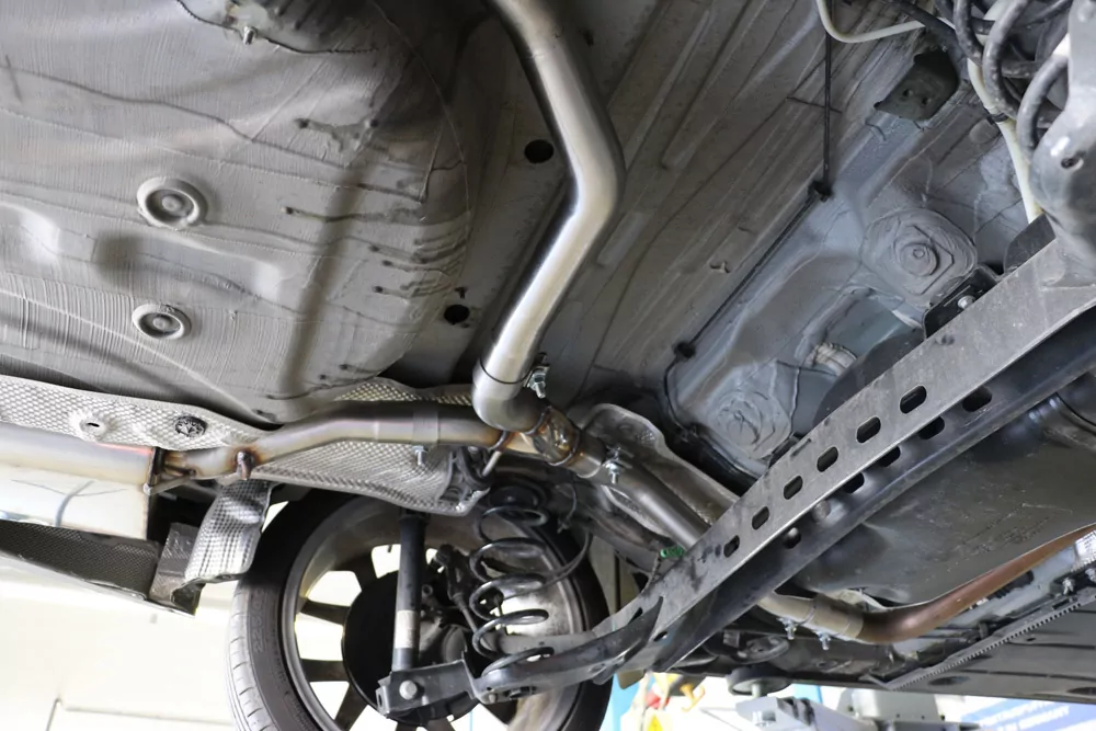 Seat Leon 5F ST - Starre Hinterachse  Endschalldämpfer rechts/links - 2x90 Typ 25 rechts/links