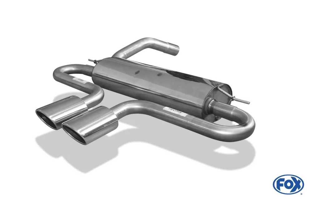 Ford Focus III ST Turnier  Endschalldämpfer quer Ausgang mittig - 2x115x85 Typ 32 mittig