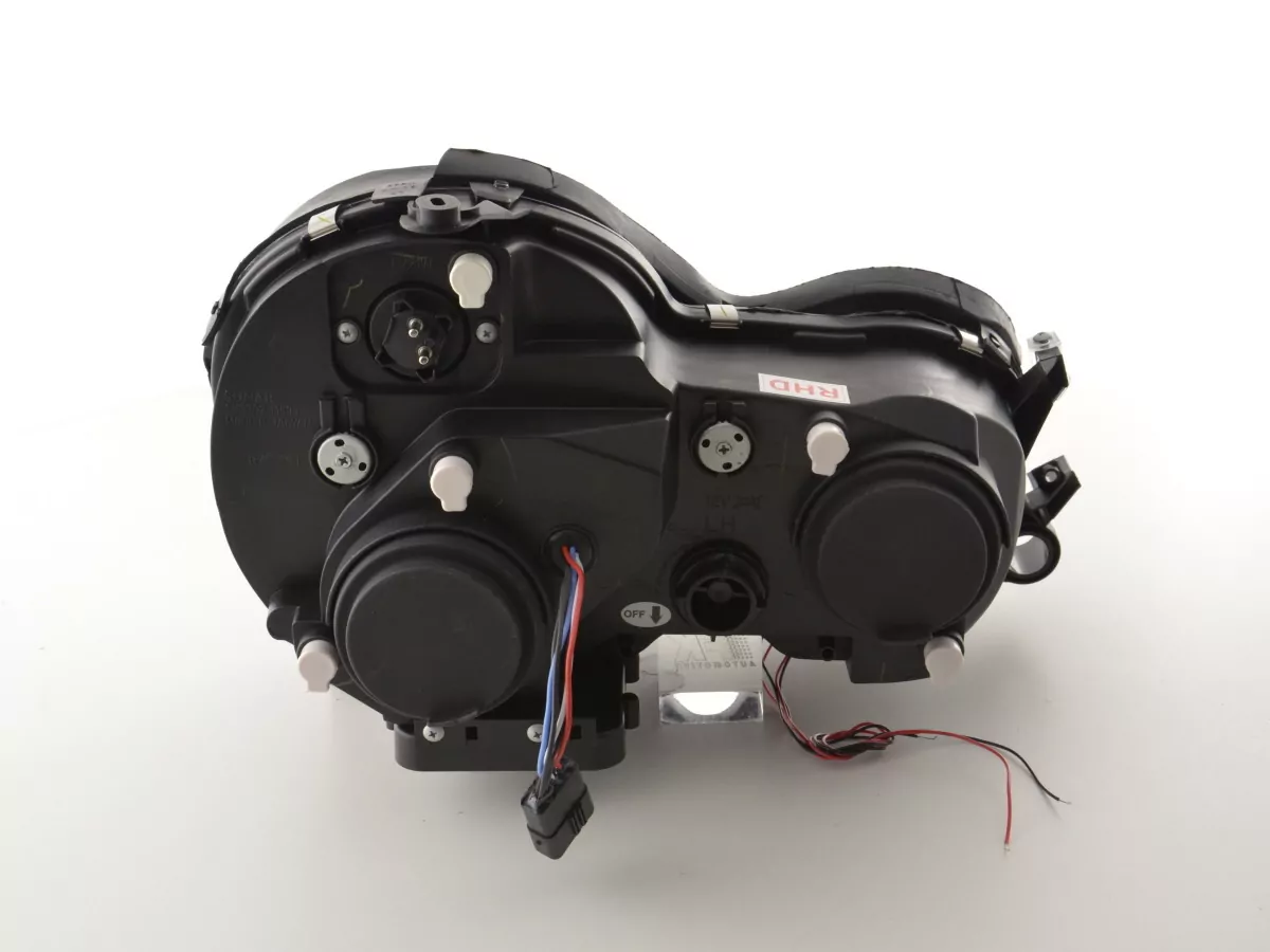 Scheinwerfer Set Angel Eyes Mercedes E-Klasse Typ W210 Bj. 99-01 chrom für Rechtslenker