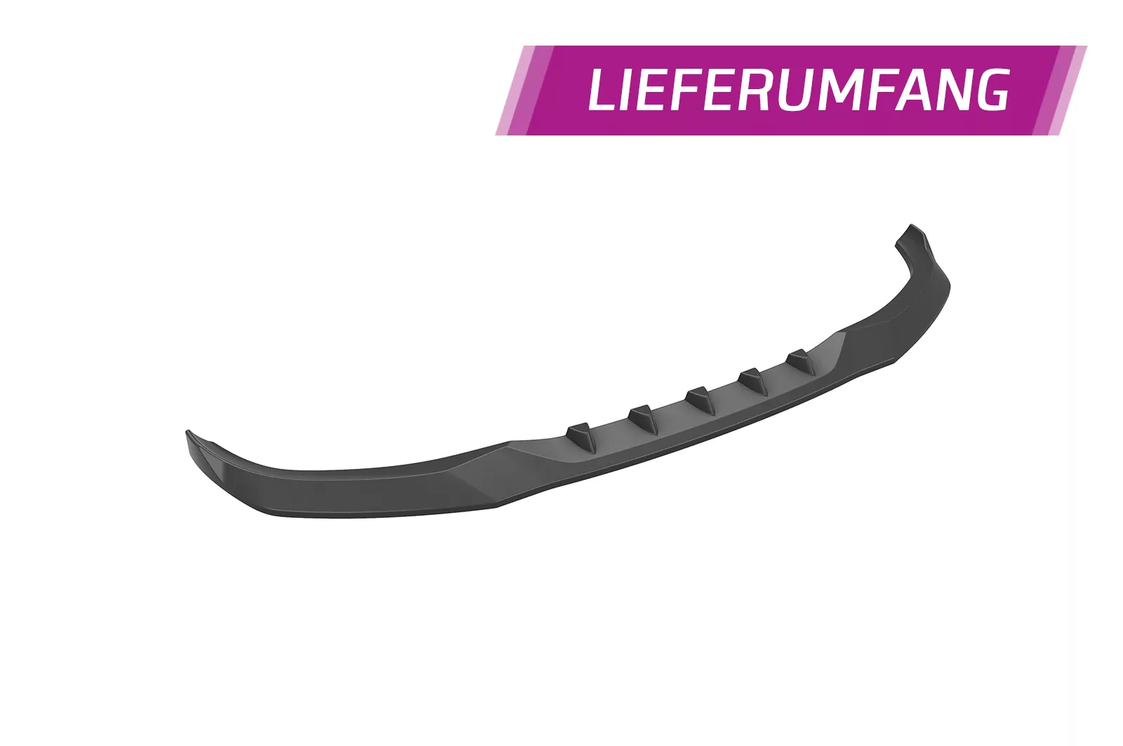 Cup-Spoilerlippe mit ABE für Cupra Born CSL645 Schwarz Strukturiert