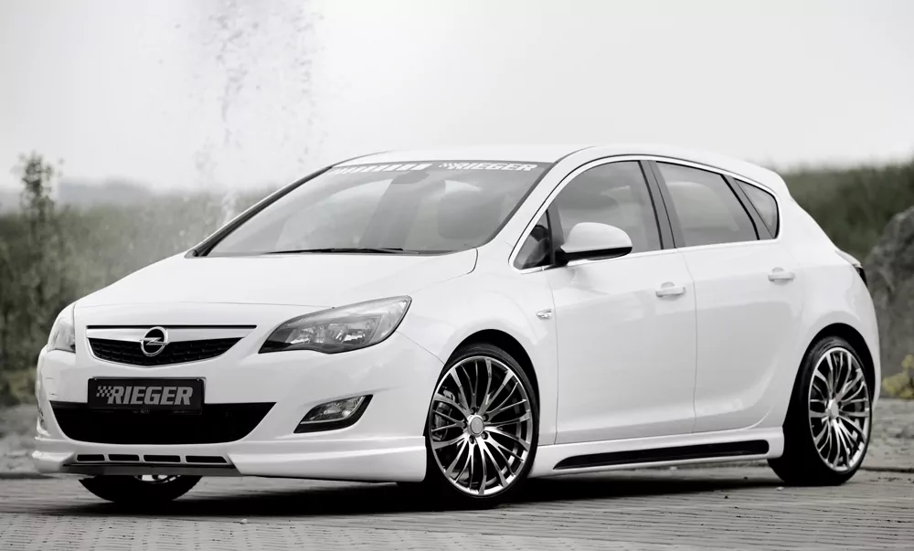 Rieger Spoilerlippe für Opel Astra J - Schrägheck 11.08-09.12 (bis Facelift) carbon optik