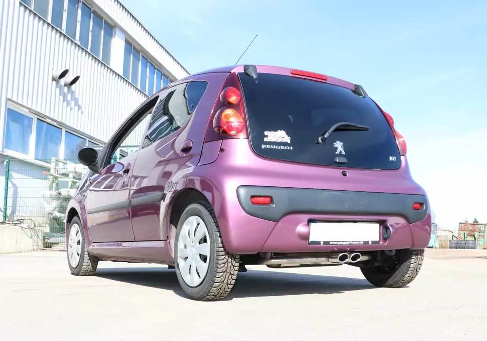 CitroenC1/ Peugeot 107/ Toyota Aygo  Endschalldämpfer Ausgang mittig - 2x86x54 Typ 32