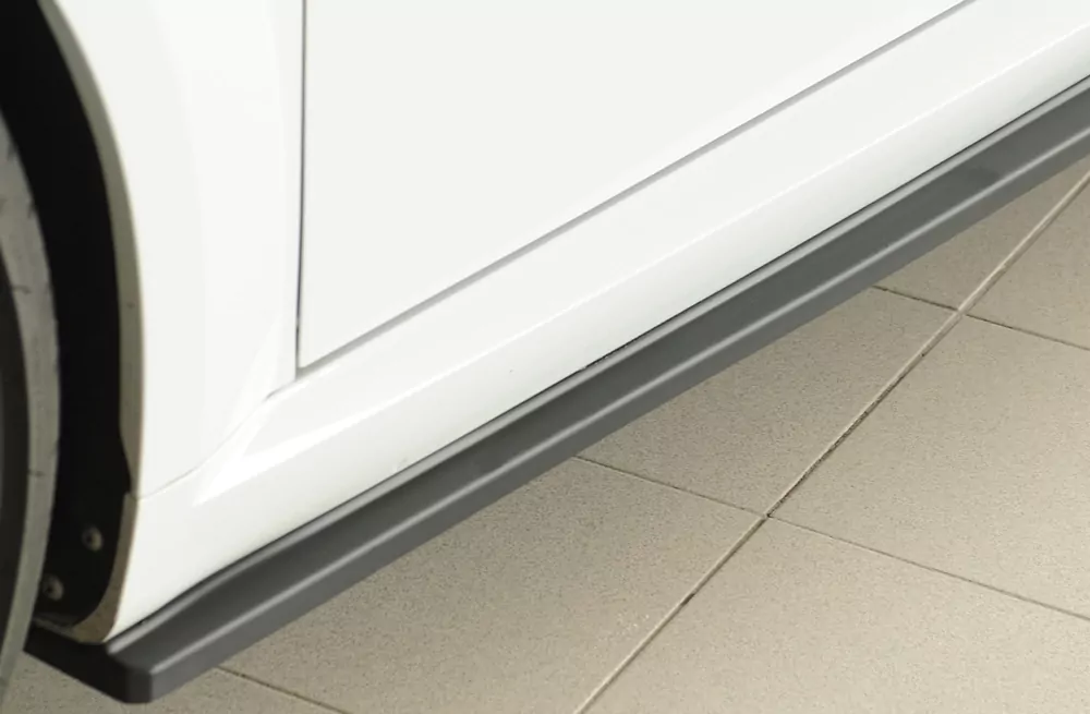 Rieger Seitenschweller links ansatz (ca. 19mm) matt schwarz für Audi TTS (8J-FV/8S) Roadster 07.14-08.18 (bis Facelift)