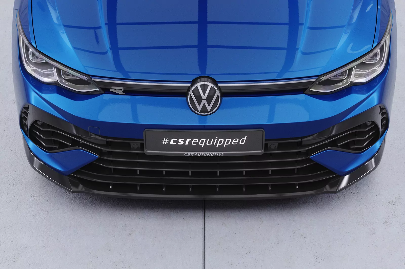 Cup-Spoilerlippe mit ABE für VW Golf 8 (CD) R CSL618 Schwarz Strukturiert