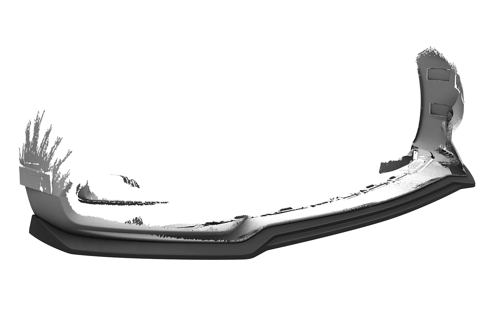 Cup-Spoilerlippe mit ABE für Infiniti Q60 CSL754 Schwarz Strukturiert