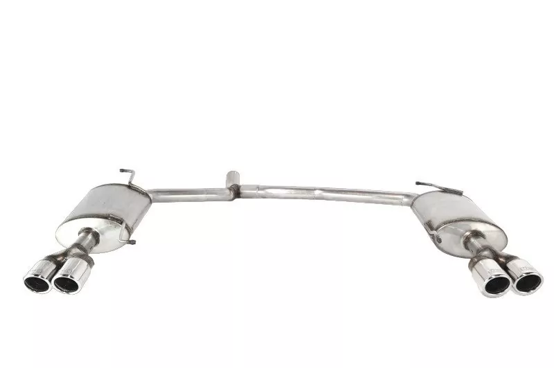 Ulter Sportauspuff für Audi A4 typ B8 /8K 2008-2015 4 Duplex Endrohre rund Ø70