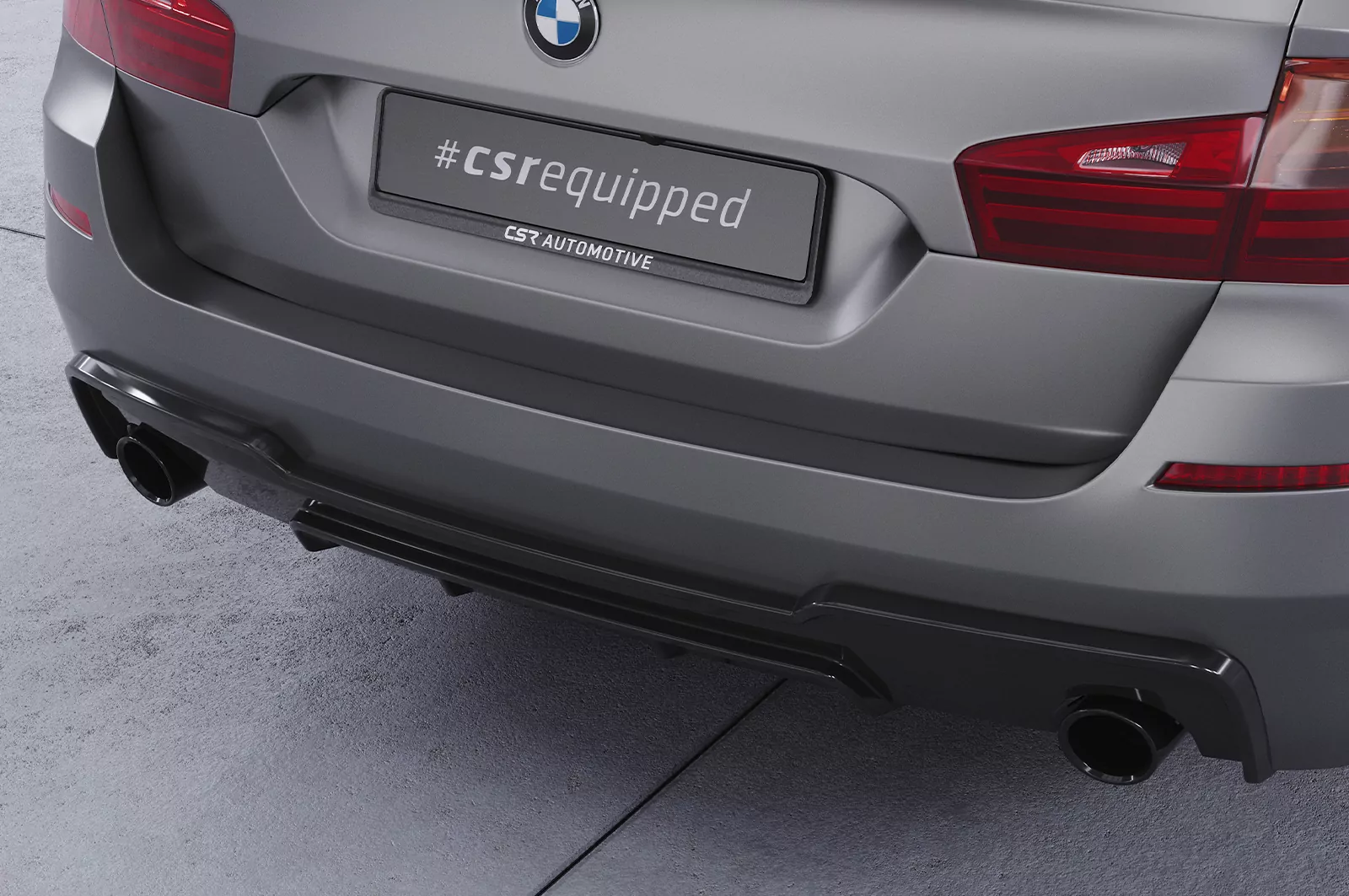 Heckansatz für BMW 5er F10/F11 535i/535d M-Paket HA289 Schwarz Strukturiert