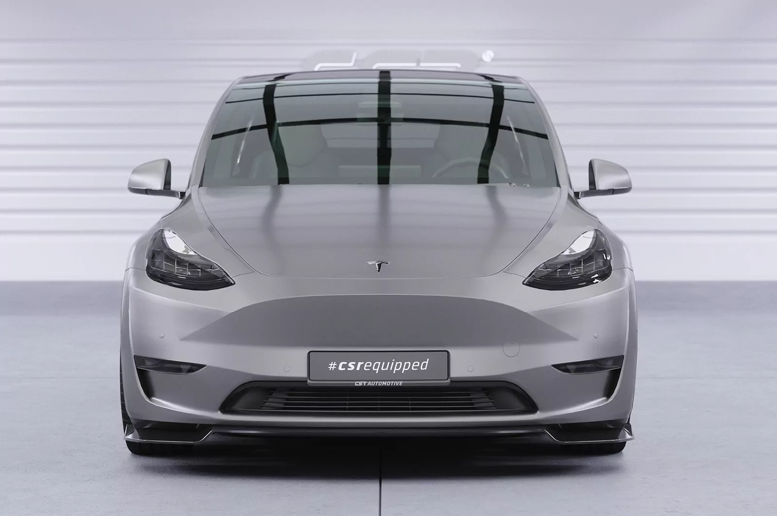 Cup-Spoilerlippe mit ABE für Tesla Model Y CSL620 Schwarz Strukturiert