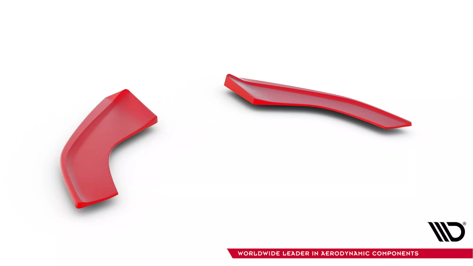 Cup Spoilerlippe Front Ansatz Passend Für V.8 VW GOLF 7 R FACELIFT Rot Hochglanz