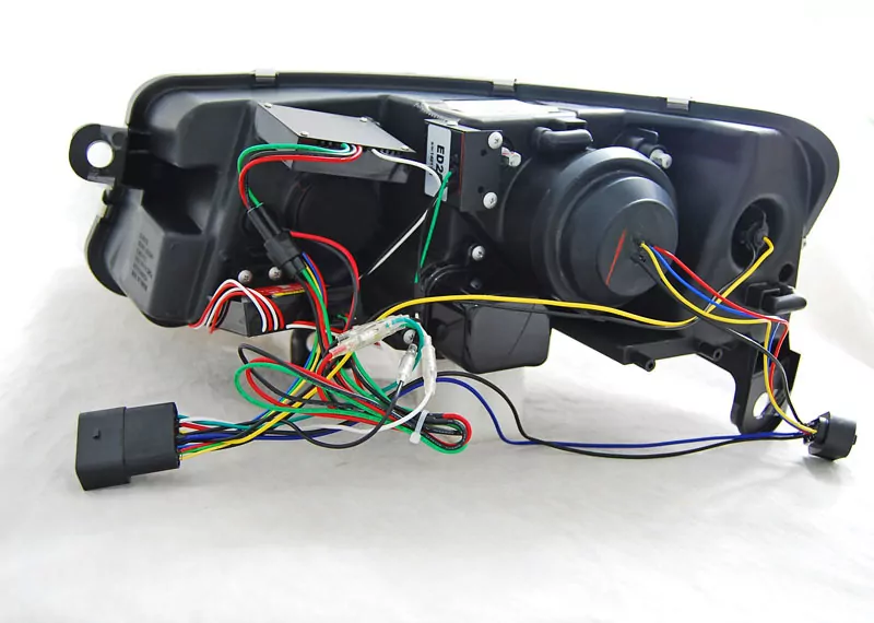 XENON HEADLIGHTS TUBE LIGHT DRL BLACK fits AUDI A6 C6 04-08