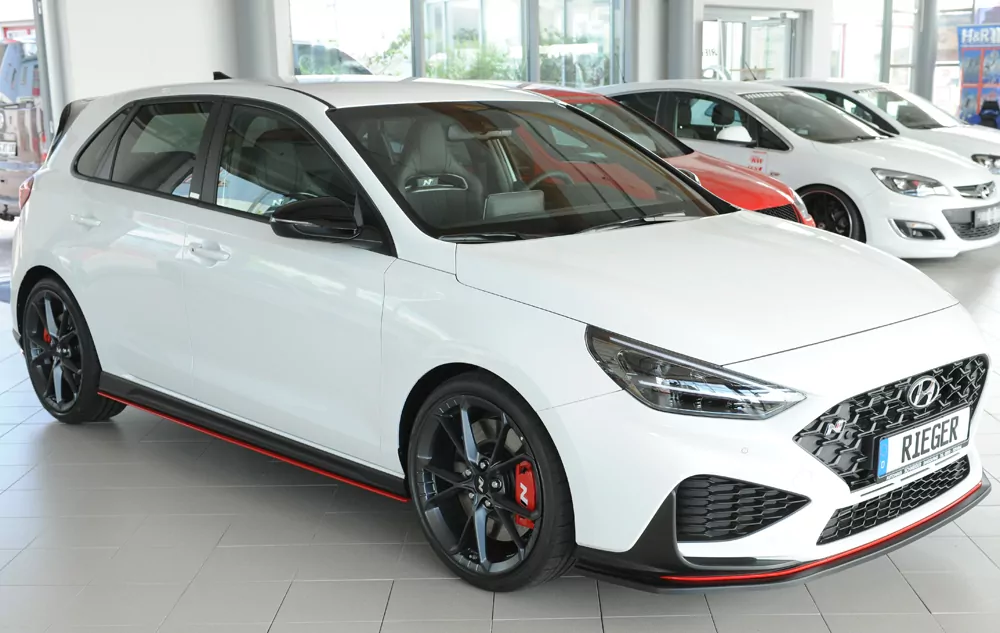 Rieger Spoilerschwert matt schwarz für Hyundai i30 N-Performance  (PDE) 5-tür. (Schrägheck) 05.21- (ab Facelift)