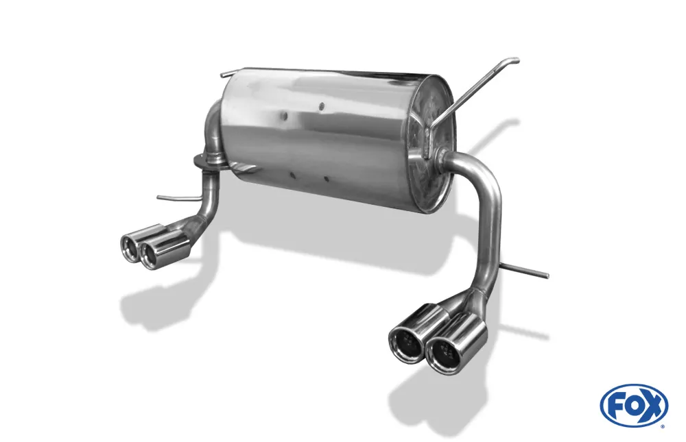 Toyota MR2 Typ W3  Endschalldämpfer quer Ausgang rechts/links - 2x76 Typ 13 rechts/links