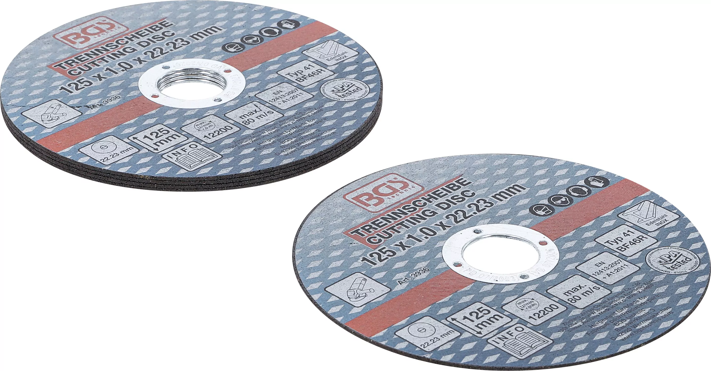 Trennscheiben für Edelstahl | Ø 125 x 1,0 x 22,2 mm | 5-tlg.