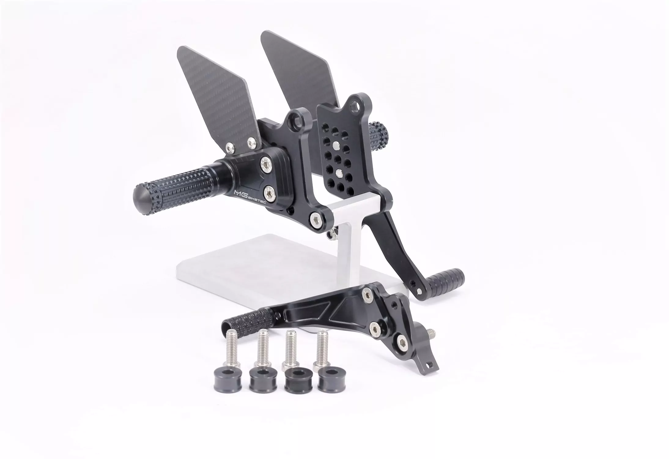 MG Biketec Sportfussrastenanlage / Rastenanlage / Fußrastenanlage mit ABE, gültig in D - A - CH für Ducati 848 ab 2008