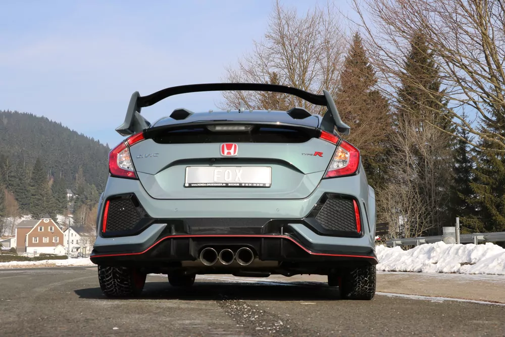 Honda Civic X Type R  Endschalldämpfer quer Ausgang rechts/links  - 100-90-100 Typ 25 mittig