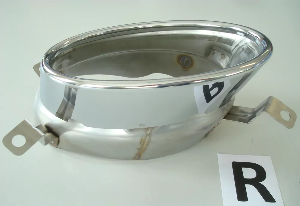 Endrohrblende rechts, chrom, 185x120mm oval für Audi A5 (B8/B81) Coupé 10.11-06.16 (ab Facelift)