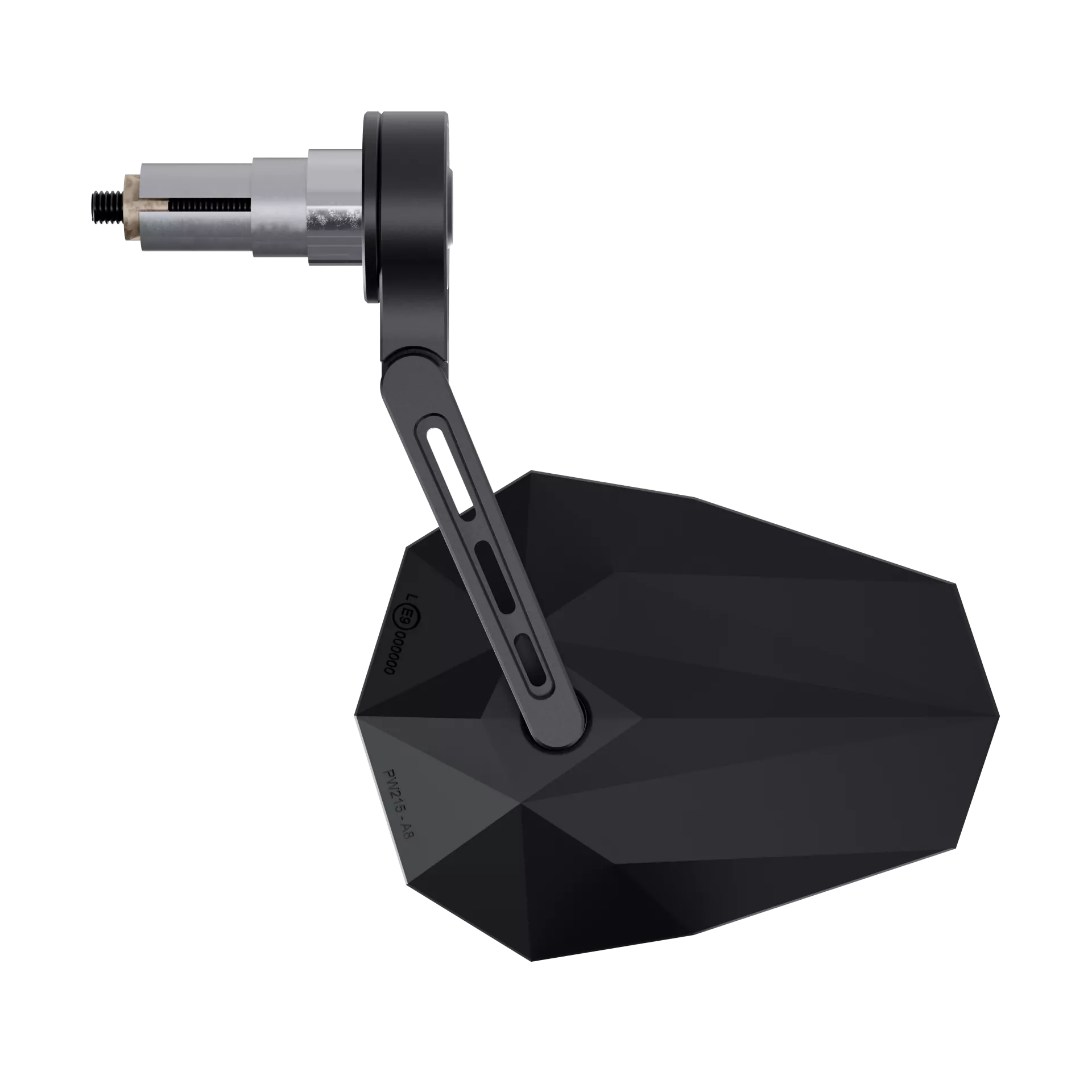 HIGHSIDER pro Stealth-X5 EVO, Lenkerendenspiegel, Kurz, Matt-Schwarz (1Stck.)