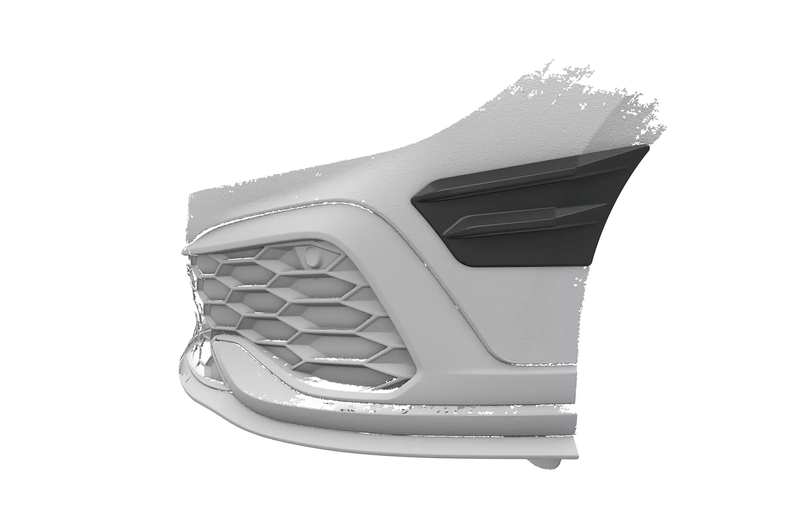 Performance Flaps für VW Golf 8 (Typ CD) GTI FP024 Schwarz Strukturiert