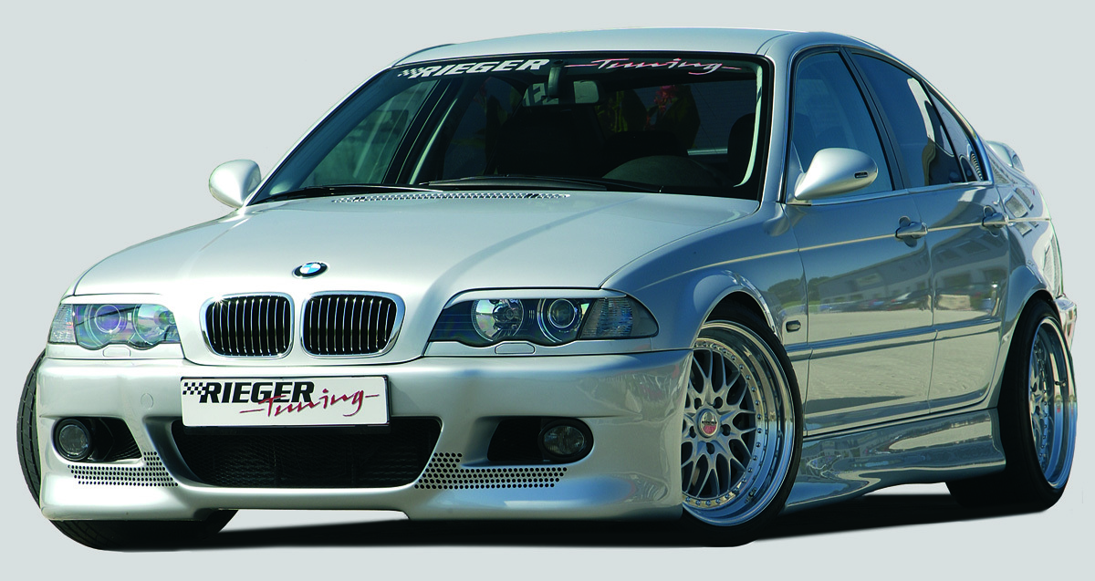Rieger Seitenschweller rechts  matt schwarz für BMW 3er E46 Compact 02.02- (ab Facelift)