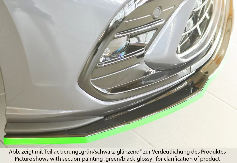 Rieger Spoilerschwert glanz schwarz für VW Polo (AW) R-Line 5-tür. 06.21- (ab Facelift)