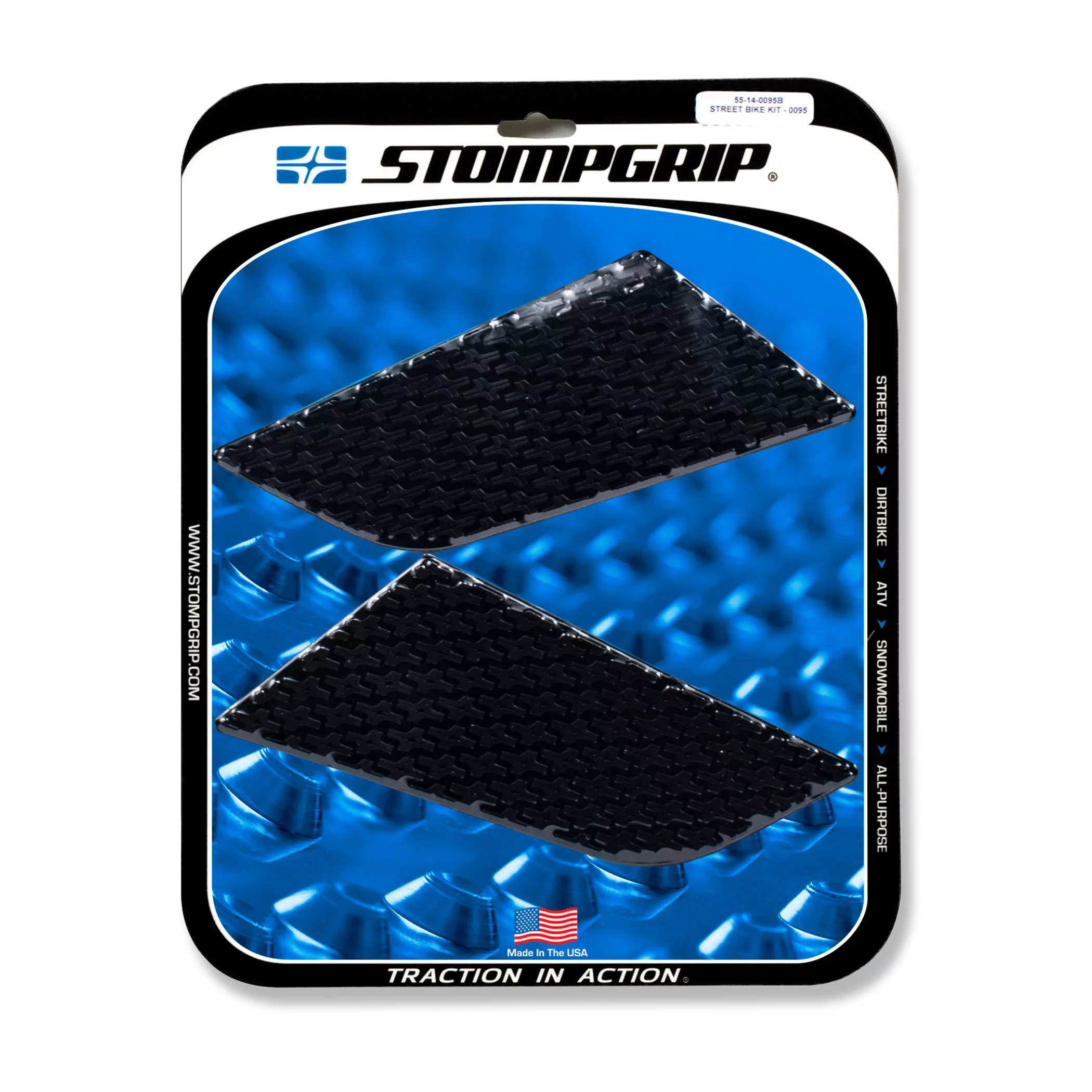 Stompgrip Traction Pad Icon für Suzuki SFV650 Gladius 09-15 Schwarz