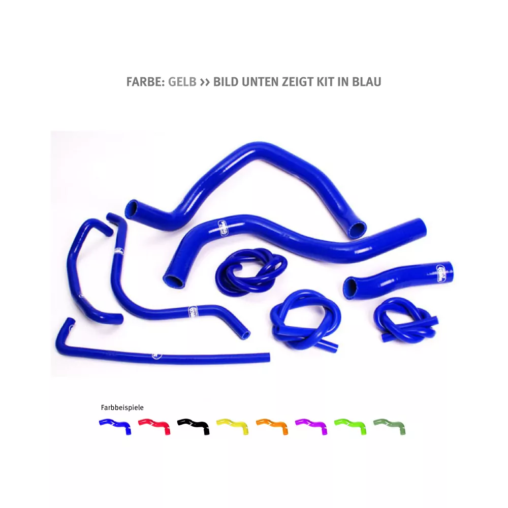 SAMCO SPORT Siliconschlauch Kit gelb für Suzuki GSXR600 GSXR750 Modelljahr 2000-2003